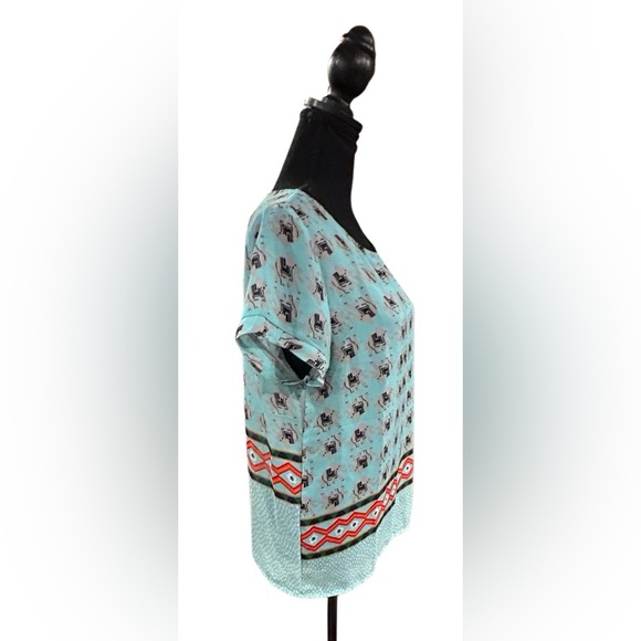 🐘SHUN BO!! STUNNING LUCKY ELEPHANT TOP! EASY SLIP ON! GORG PRINT!!🐘 - Picture 12 of 14